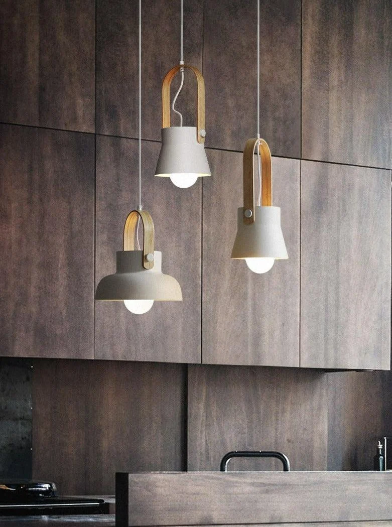 Homeko Modern Nordic Wood Pendant Lights -