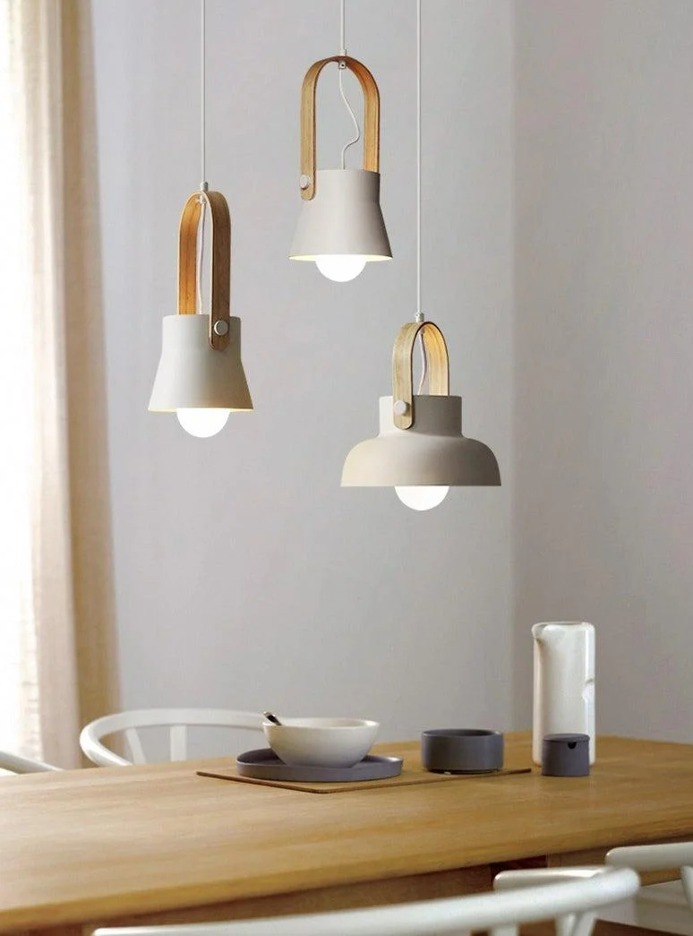 Homeko Modern Nordic Wood Pendant Lights -