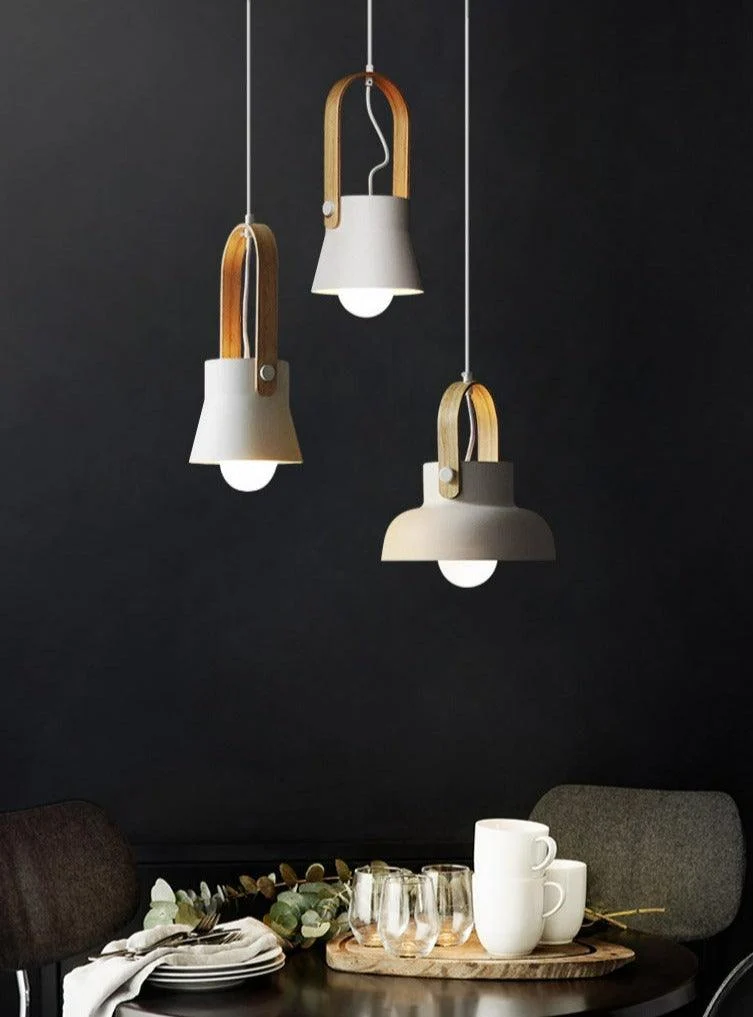 Homeko Modern Nordic Wood Pendant Lights -