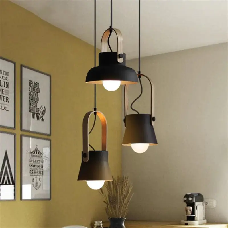 Homeko Modern Nordic Wood Pendant Lights