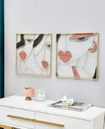 Homeko Modern Woman Metal Wall Art