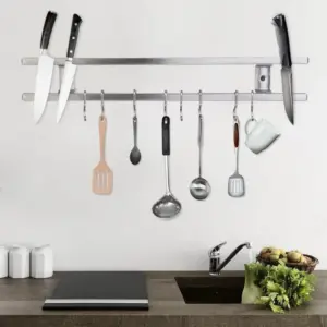 Homeko Mounted Magnetic Knife Rack & Utensil Holder