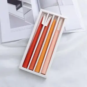 Homeko Multi-Colored Soy Wax Scented Taper Candle 4-Piece Sets