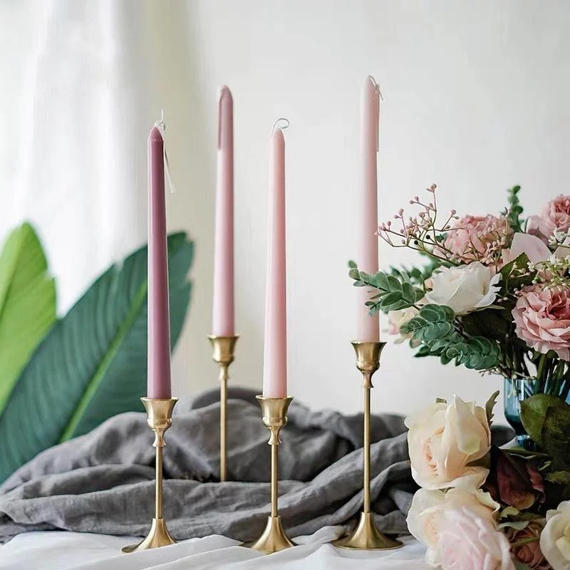 Homeko Multi-Colored Soy Wax Scented Taper Candle 4-Piece Sets -
