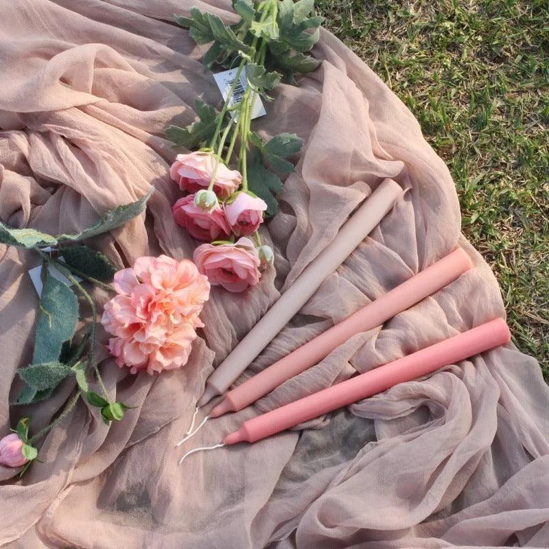 Homeko Multi-Colored Soy Wax Scented Taper Candle 4-Piece Sets -