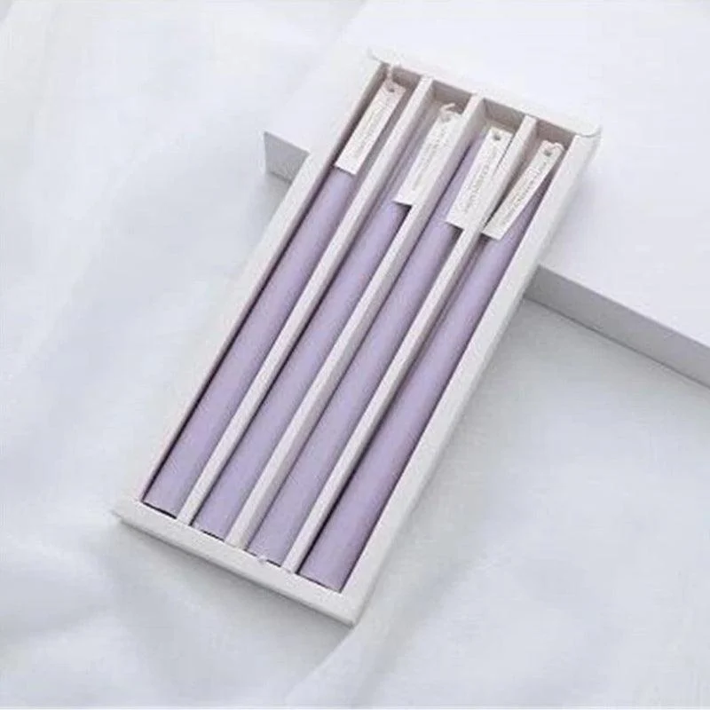 Homeko Multi-Colored Soy Wax Scented Taper Candle 4-Piece Sets -