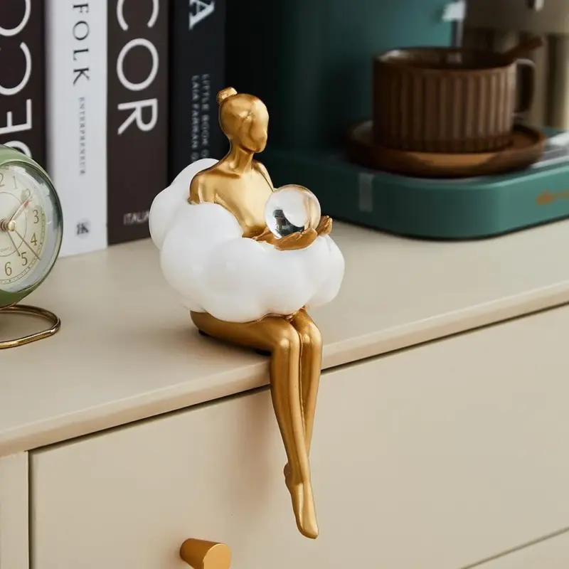 Homeko Muse Cloud Woman Statue