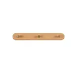 Homeko Natural Wood Brass Wall Hook Racks