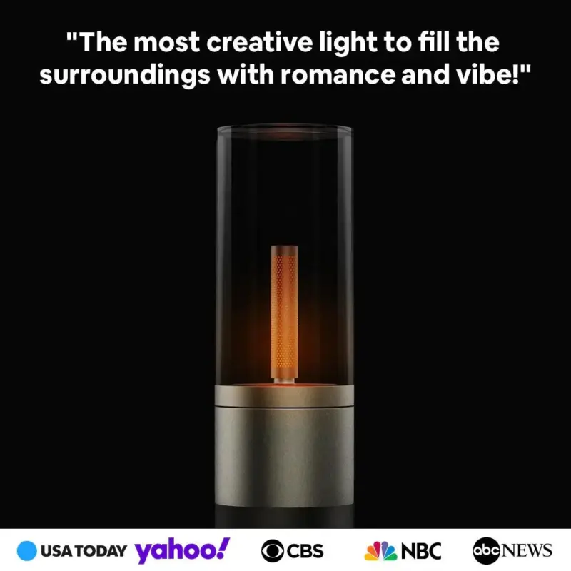 Homeko Nightstand Rechargeable Candle Table Lamp