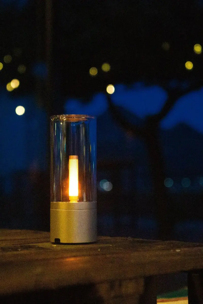 Homeko Nightstand Rechargeable Candle Table Lamp