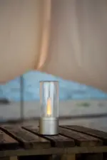 Homeko Nightstand Rechargeable Candle Table Lamp