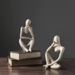 Homeko Nordic Abstract Cyclist Sculpture