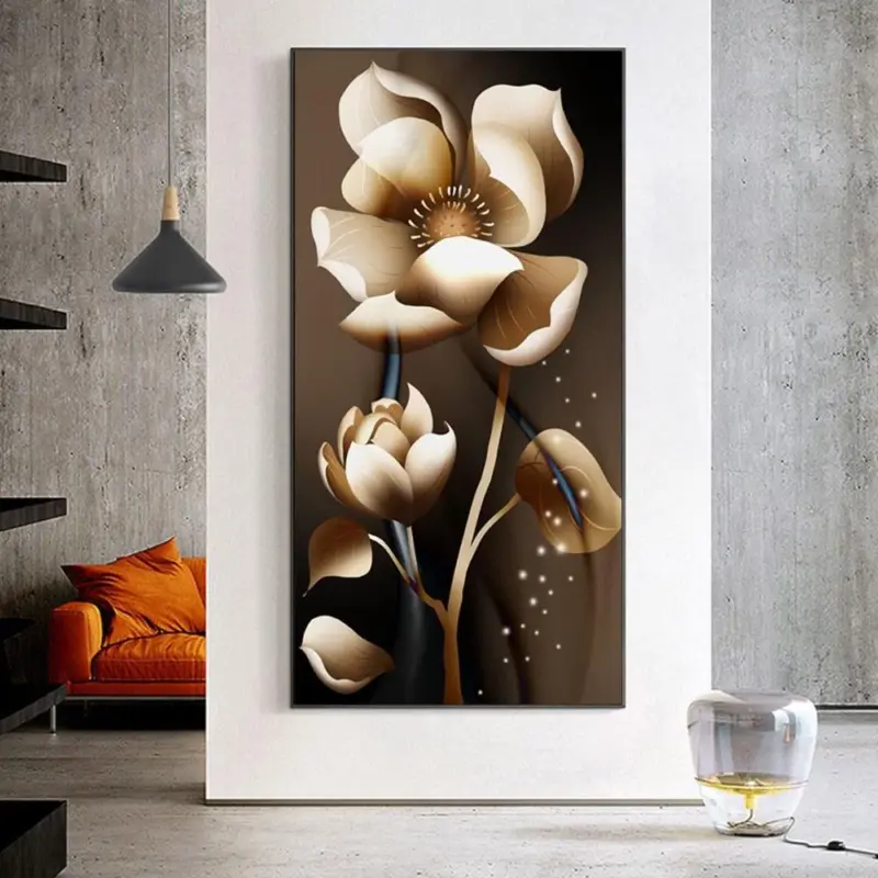 Homeko Nordic Abstract Flower Paintings