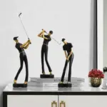 Homeko Nordic Abstract Golfer Sculptures