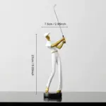Homeko Nordic Abstract Golfer Sculptures