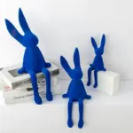 Homeko Nordic Abstract Rabbit Sculptures