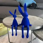 Homeko Nordic Abstract Rabbit Sculptures