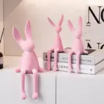 Homeko Nordic Abstract Rabbit Sculptures