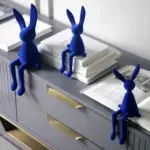 Homeko Nordic Abstract Rabbit Sculptures