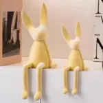Homeko Nordic Abstract Rabbit Sculptures