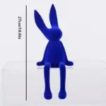 Homeko Nordic Abstract Rabbit Sculptures