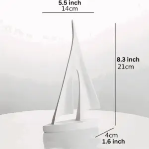 Homeko Nordic Abstract Sailboat Sculpture