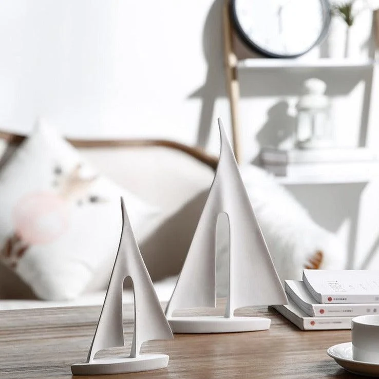 Homeko Nordic Abstract Sailboat Sculpture -