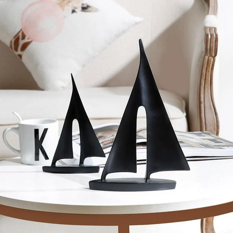 Homeko Nordic Abstract Sailboat Sculpture -