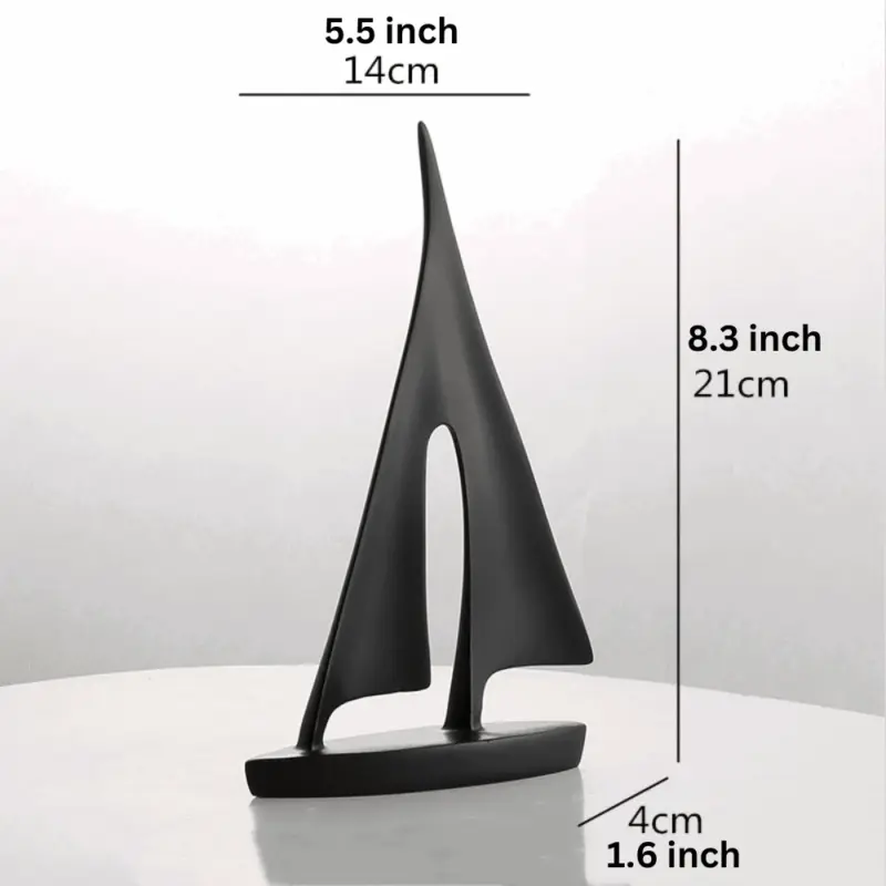 Homeko Nordic Abstract Sailboat Sculpture