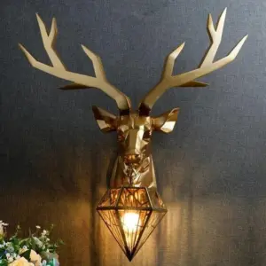 Homeko Nordic Antler Deer Wall Lamp