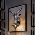 Homeko Nordic Antler Deer Wall Lamp