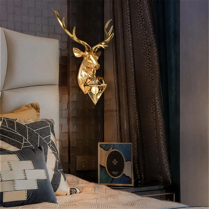 Homeko Nordic Antler Deer Wall Lamp