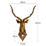 Homeko Nordic Antler Deer Wall Lamp