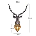 Homeko Nordic Antler Deer Wall Lamp