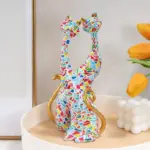 Homeko Nordic Cat Sculptures Set of 2