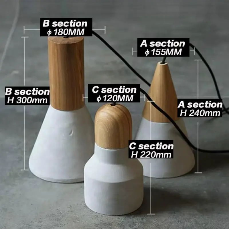 Homeko Nordic Concrete Pendant Lights