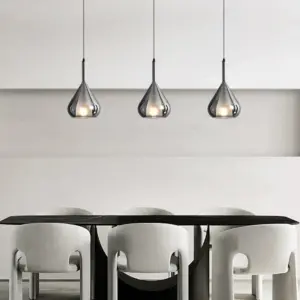 Homeko Nordic Designer Glass Teardrop Chandelier