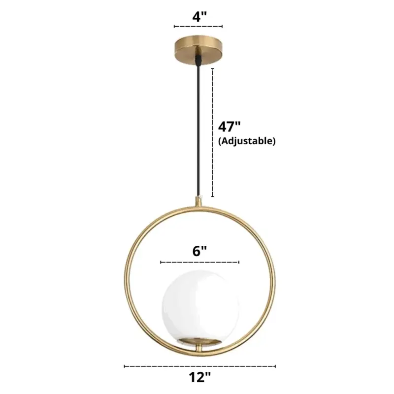 Homeko Nordic Glass Pendant Lights