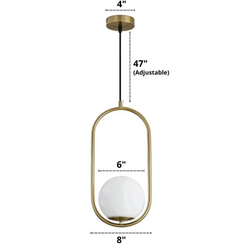 Homeko Nordic Glass Pendant Lights