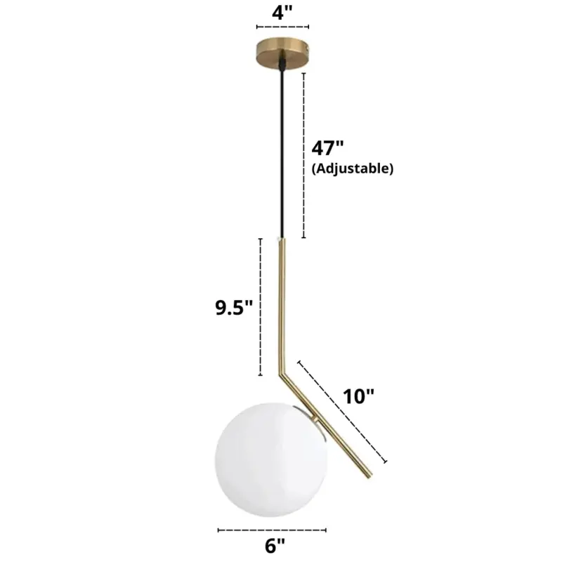 Homeko Nordic Glass Pendant Lights