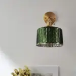Homeko Nordic Green Glass Wall Sconce