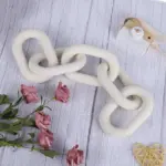 Homeko Nordic Hand Carved Wooden Chain Link Rope