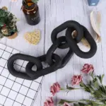 Homeko Nordic Hand Carved Wooden Chain Link Rope