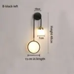 Homeko Nordic Headboards Round Ball Wall Lamp