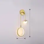 Homeko Nordic Headboards Round Ball Wall Lamp
