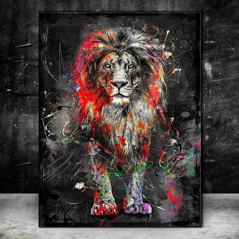 Homeko Nordic Lion Painting