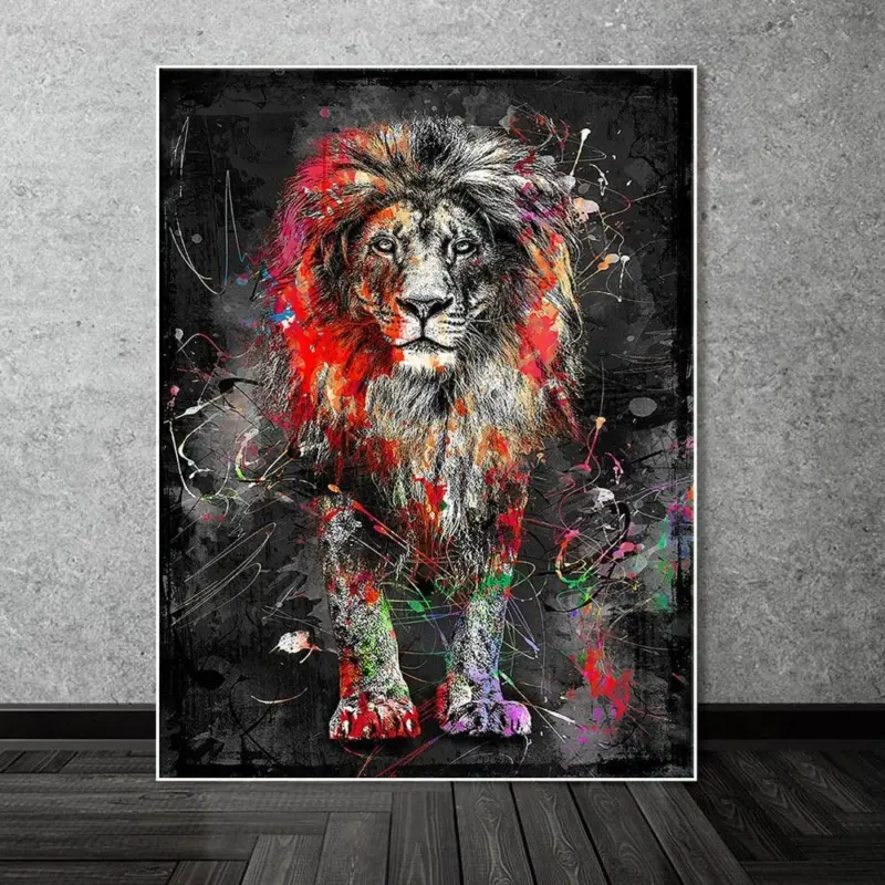 Homeko Nordic Lion Painting