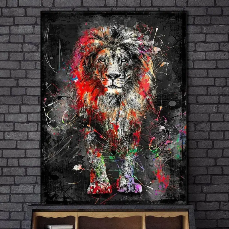 Homeko Nordic Lion Painting