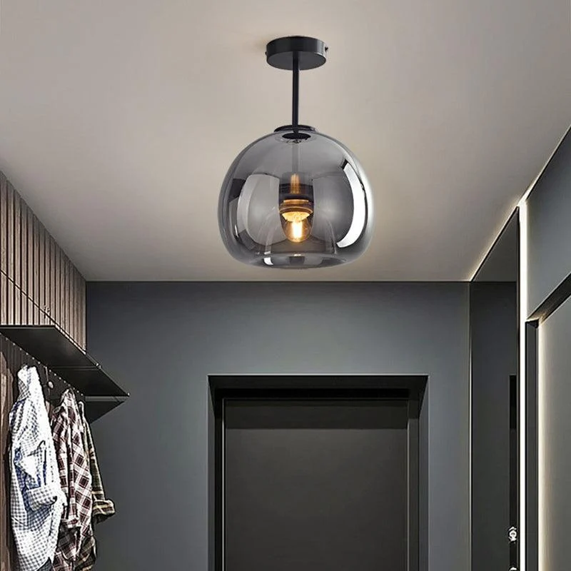 Homeko Nordic Minimalist Dome Glass Ceiling Light -