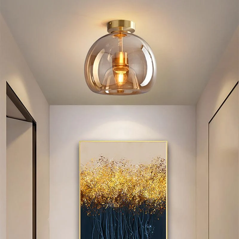 Homeko Nordic Minimalist Dome Glass Ceiling Light -